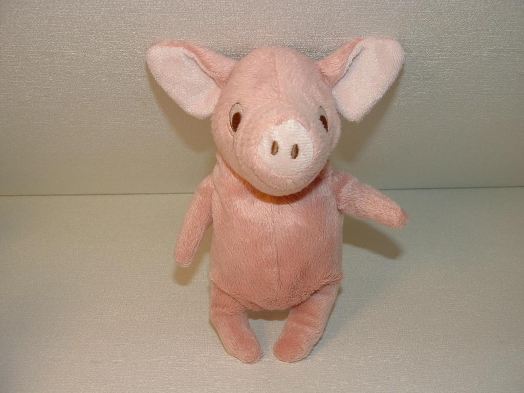 IKEA VARKEN KELGRIS VELOURS ROZE MET GOUDBRUIN, Verzenden, Nieuw, Overige typen