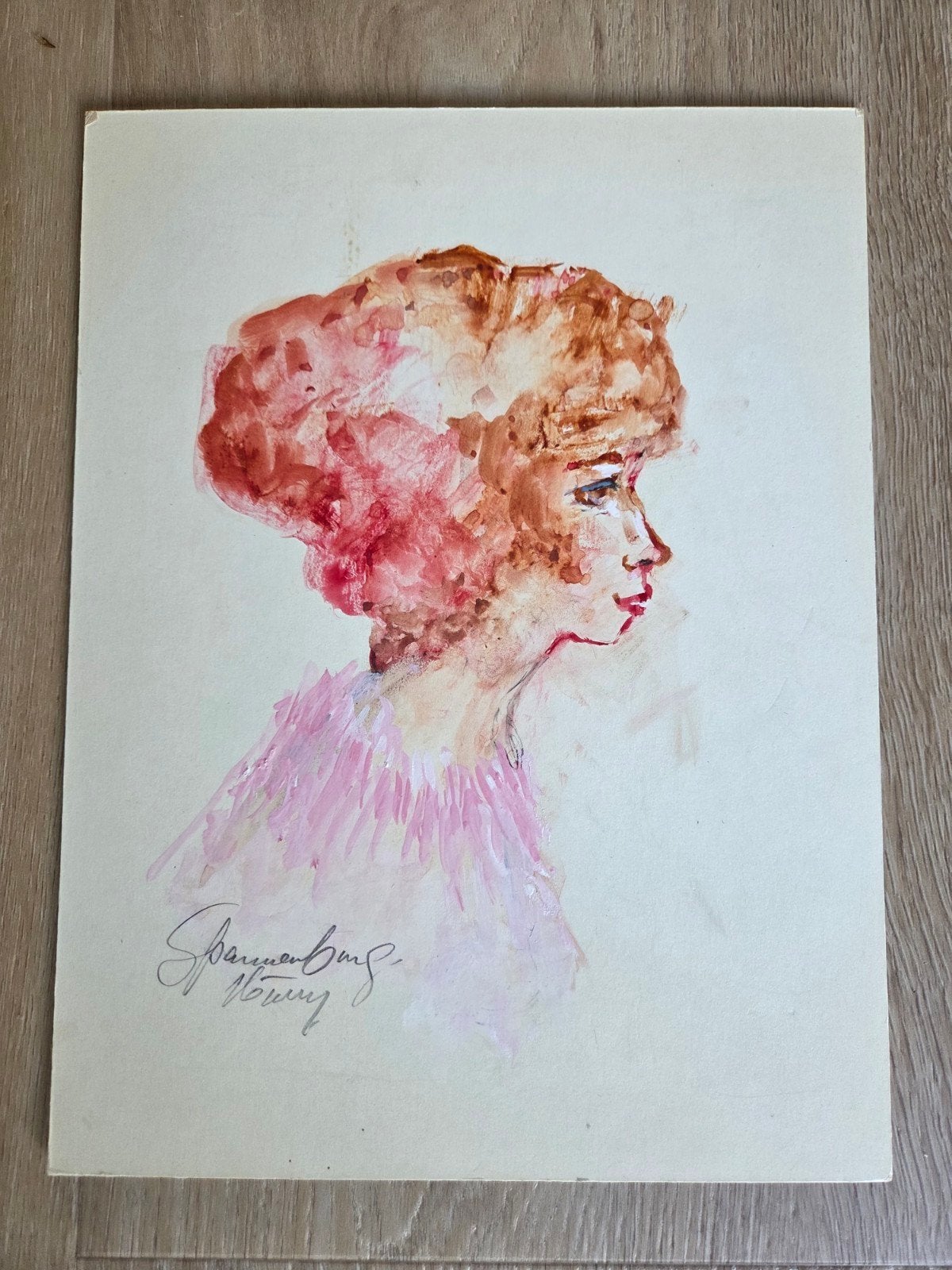 aquarel Harry Spannenberg, Antiek en Kunst, Ophalen of Verzenden