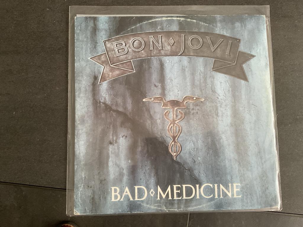 Bon Jovi - Bad Medicine (Maxi-Single Vinyl), Cd's en Dvd's, Vinyl Singles, Ophalen, Gebruikt, Maxi-single, 1980 - 1989