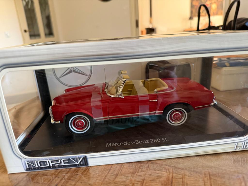 Norev 1/18 Mercedes 280SL - Nieuw in verpakking, D, Auto, Nieuw, Norev