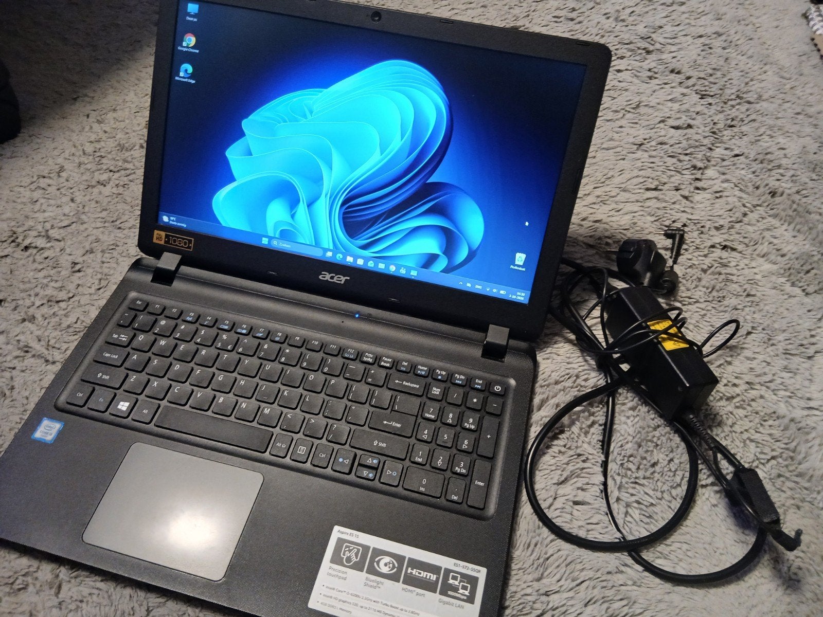 Acer Aspire ES 15 Laptop - Intel Core i5, 8GB RAM, 128GB SSD, Computers en Software, Ophalen, Met videokaart, 2 tot 3 Ghz, 8 GB