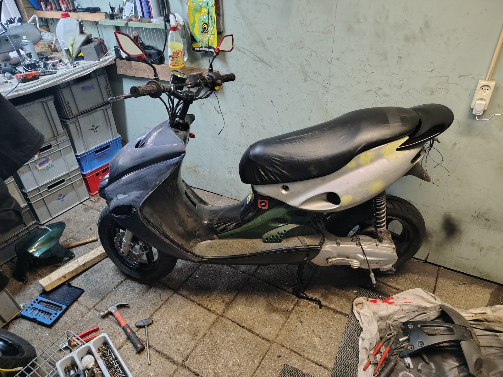 malaguti Firefox project Brom kenteken, Fietsen en Brommers, Brommeronderdelen | Scooters, Ophalen, Gebruikt, Blok, Overige merken