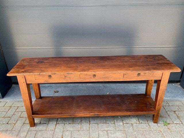 Side table, Ophalen, Gebruikt, Eikenhout, 150 tot 200 cm