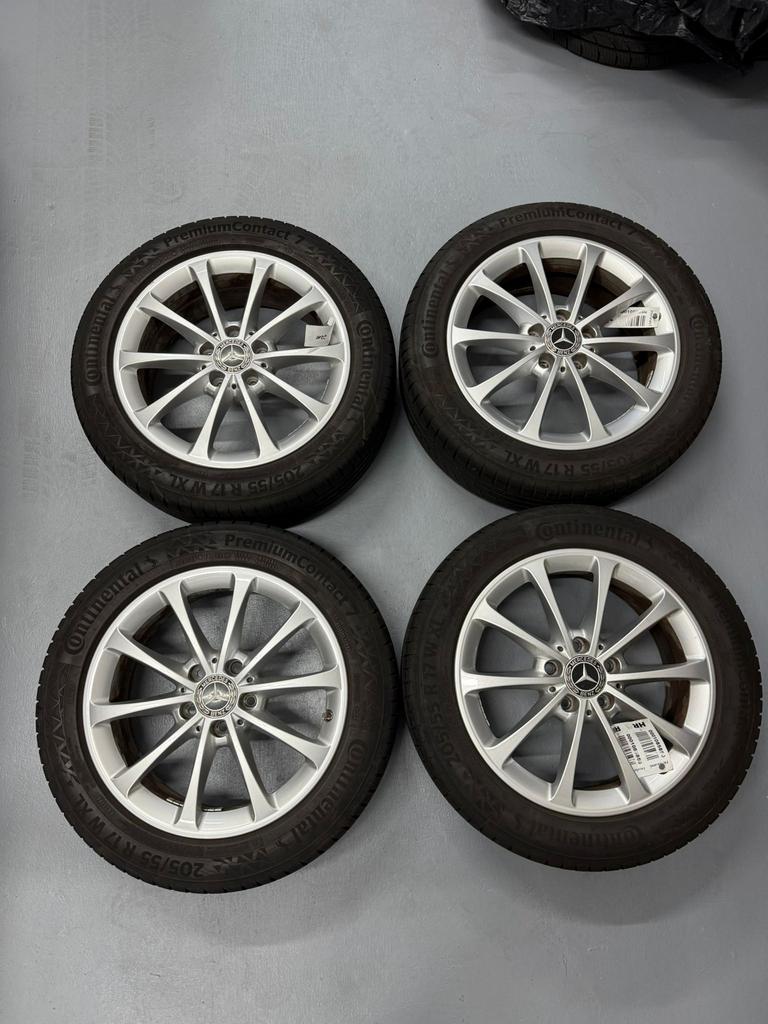 Mercedes A-Klasse W177 B W247 CLA C118 Velgen met Zomerbande, Auto-onderdelen, Banden en Velgen, Ophalen, 16 inch, Banden en Velgen