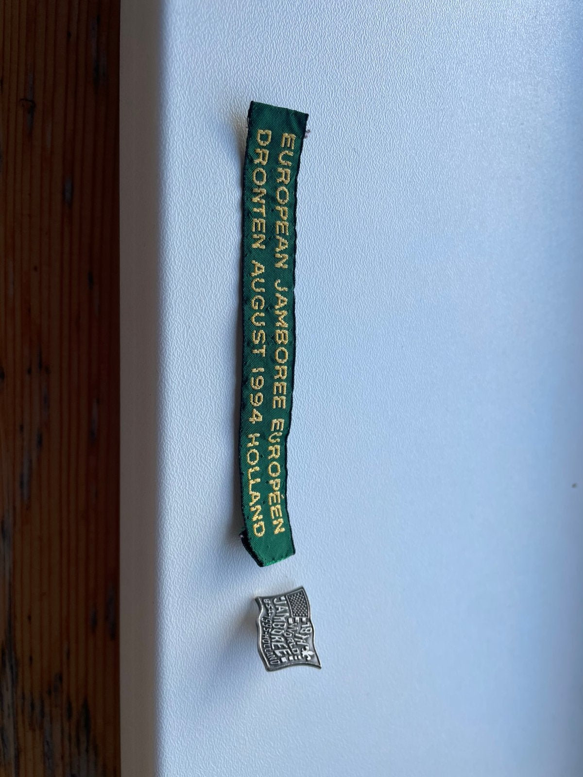 Scouting attributen Jamboree, Ophalen of Verzenden, Gebruikt, Embleem, Speld of Insigne
