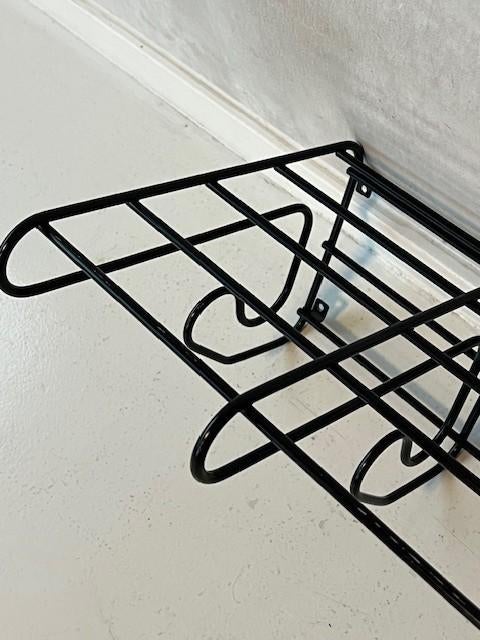 Fran wandkapstok jaren 80 kapstok retro draadstaal zwart, Wandkapstok, Gebruikt, IKEA, SE