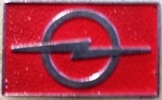 Opel speld rood, Verzamelen, Ophalen of Verzenden, Nieuw, Transport, Speldje of Pin