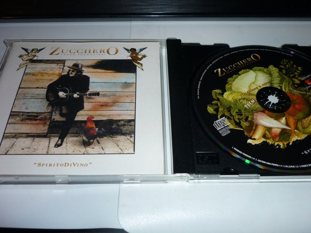 Zucchero - Spirito DiVino CD (1995) - Poprock Album, Gebruikt, Inclusief doosje, Ophalen of Verzenden, Poprock