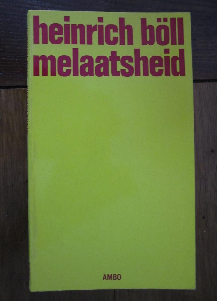 Melaatsheid - Heinrich Böll , toneelstuk, Boeken, Kunst en Cultuur | Dans en Theater, Zo goed als nieuw, Toneel, Ophalen of Verzenden