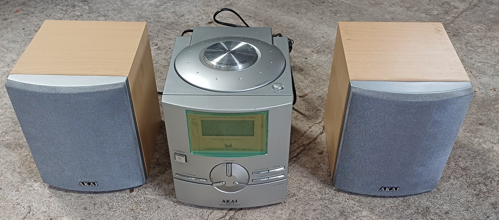 Akai QX-2200 Microset met CD-speler, Tuner en Speakers, Audio, Tv en Foto, Stereo-sets, Gebruikt, Ophalen of Verzenden, Microset