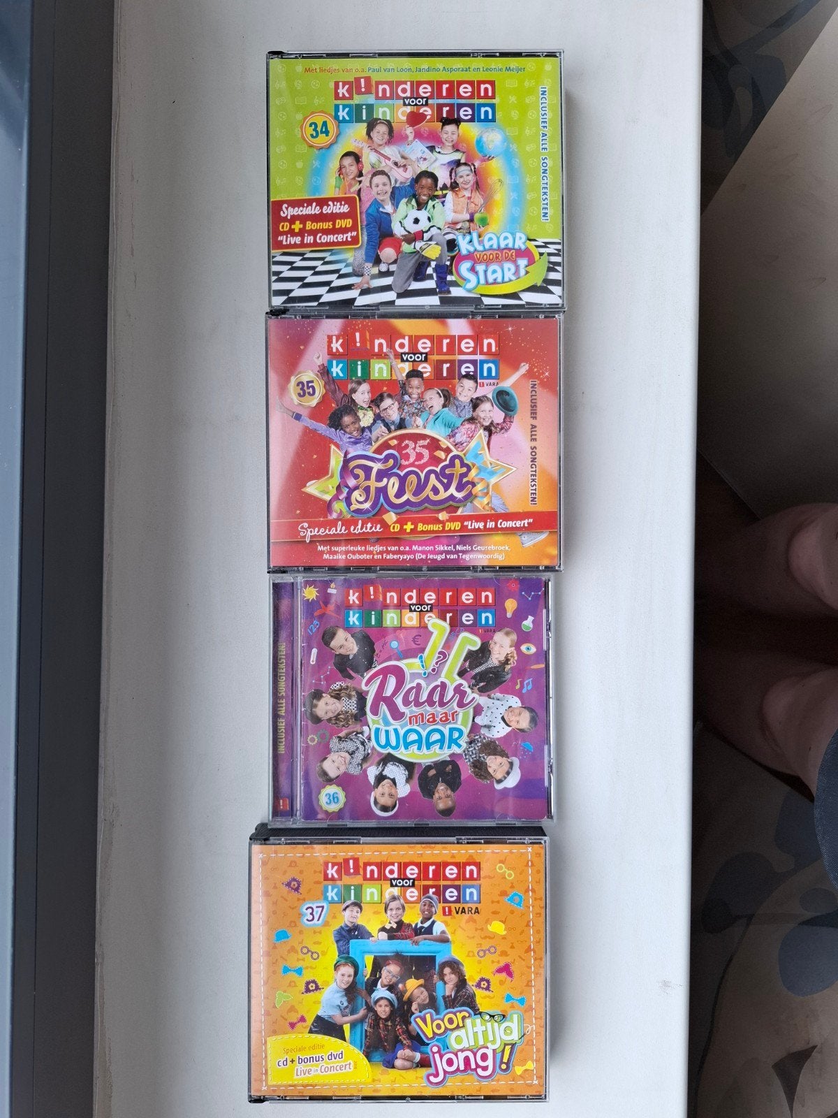 4 CD-boxen Kinderen voor Kinderen 34-37, Cd's en Dvd's, Cd's | Kinderen en Jeugd, Ophalen, 6 tot 9 jaar, Gebruikt, Boxset