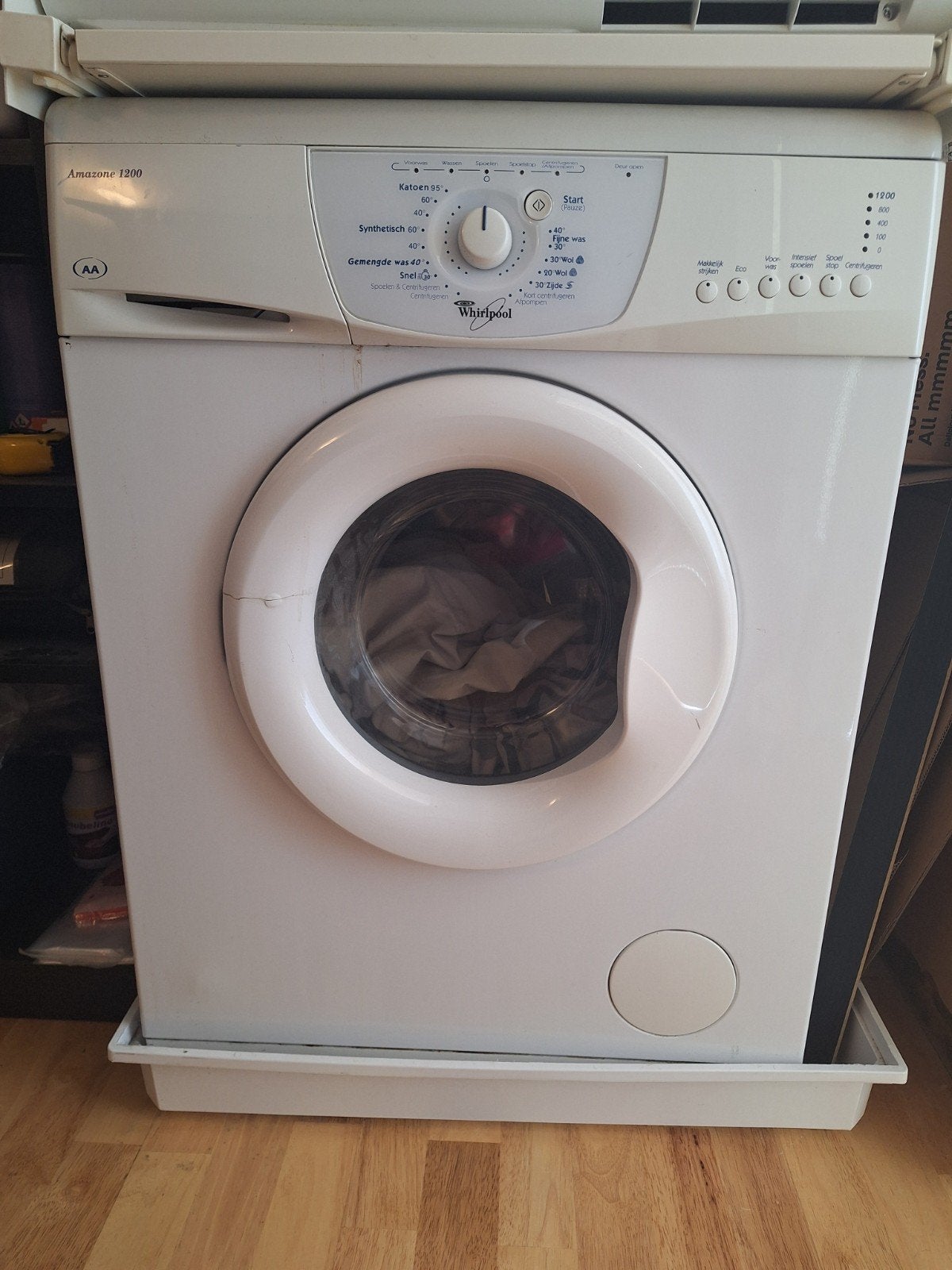 Whirlpool Amazone 1200 Wasmachine - Gebruikt, Witgoed en Apparatuur, Ophalen