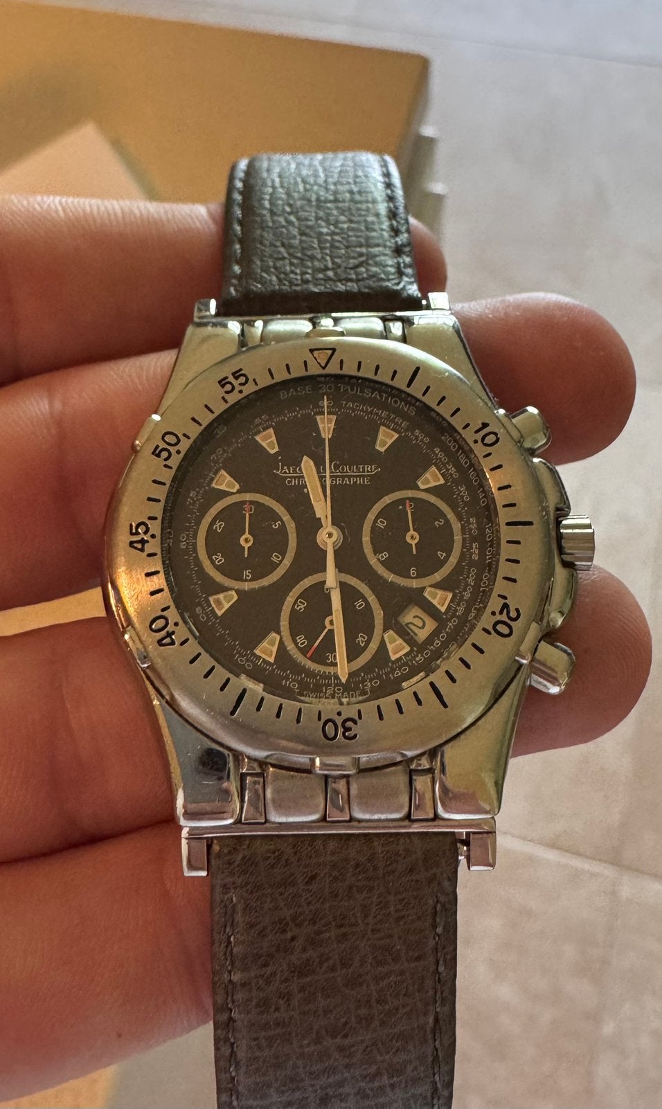 Jaeger-LeCoultre Kyros Chronograph, Ophalen of Verzenden, Staal, Polshorloge, Overige merken