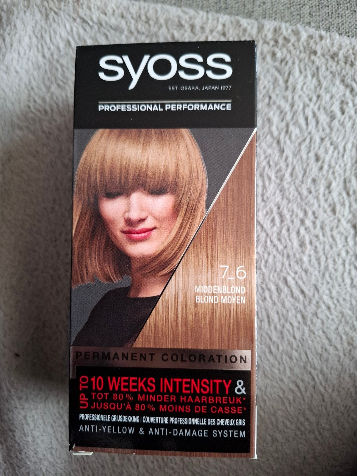 Syoss Permanente Haarkleuring 7.6 Middenblond, Ophalen of Verzenden, Nieuw