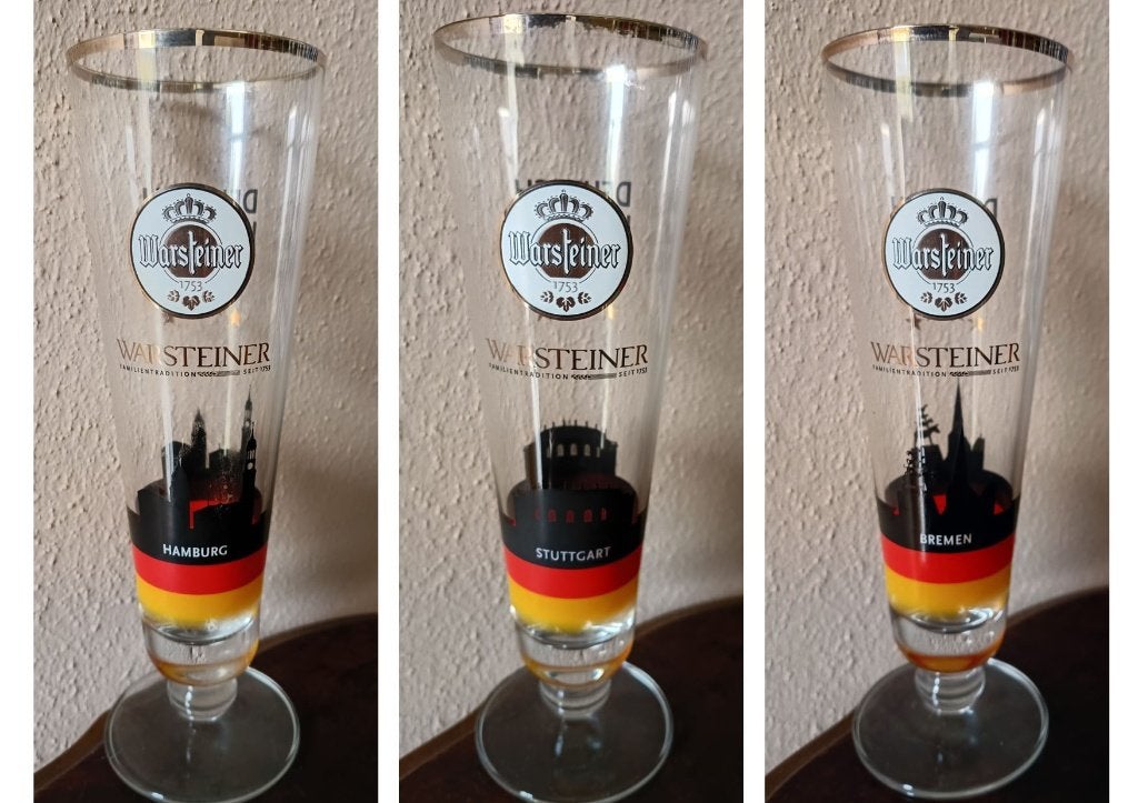 Warsteiner Verzamelglazen Stedenserie, Verzamelen, Ophalen of Verzenden, Zo goed als nieuw, Overige merken