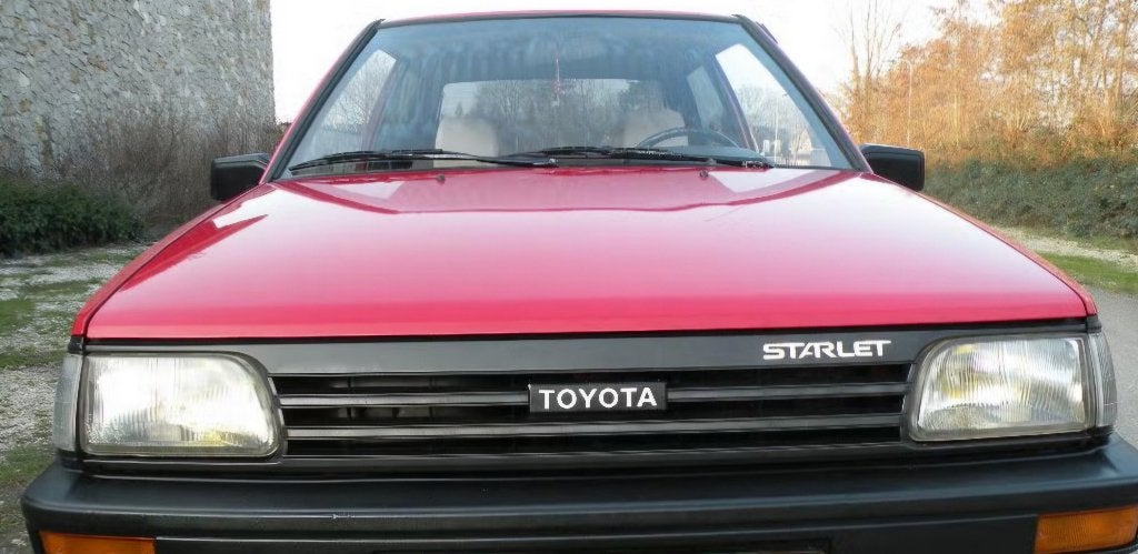 Toyota Starlet 1.0 12V S6 1987 Rood P7, Voorwielaandrijving, 54 pk, 4 cilinders, Starlet