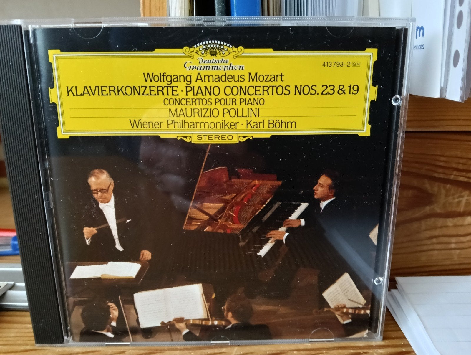 Mozart Piano Concertos 19&23. Pollini-Böhm, Ophalen of Verzenden, Classicisme, Zo goed als nieuw, Orkest of Ballet