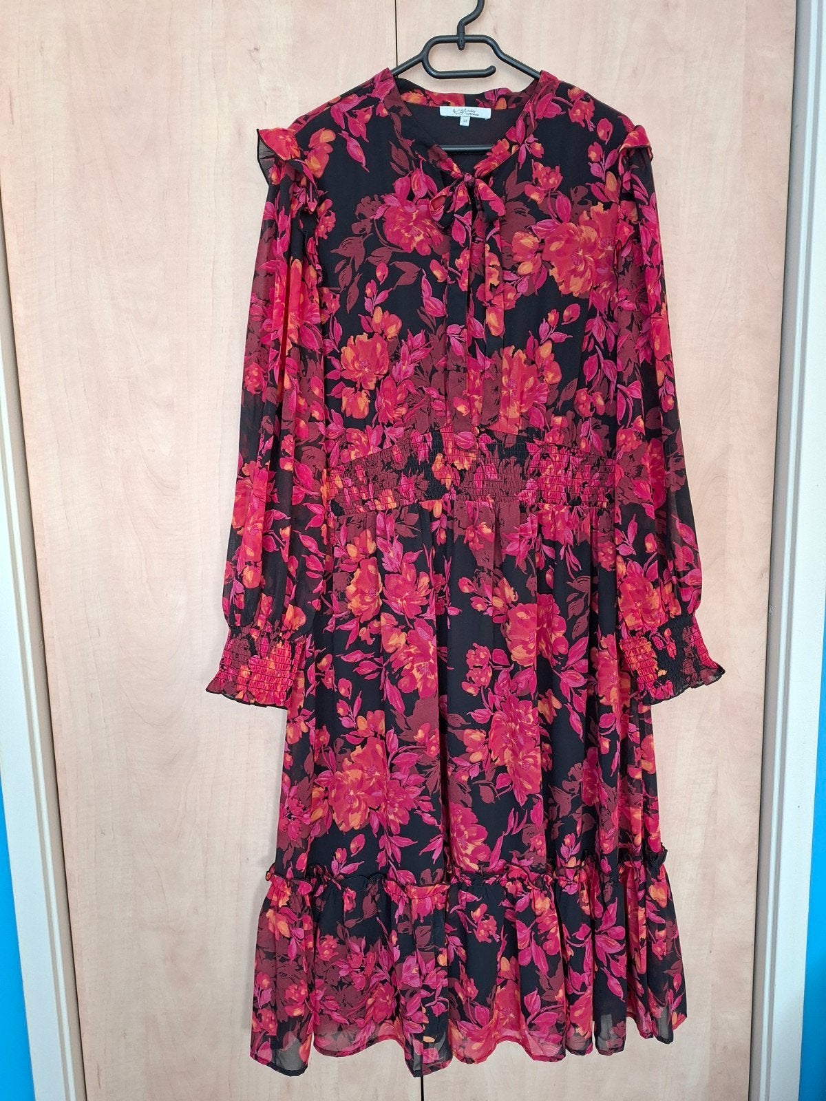 Mooi gekleurde jurk, lange mouw, niet zo dik, maat 48, Kleding | Dames, Jurken, Miljuschka, Maat 46/48 (XL) of groter, Ophalen of Verzenden