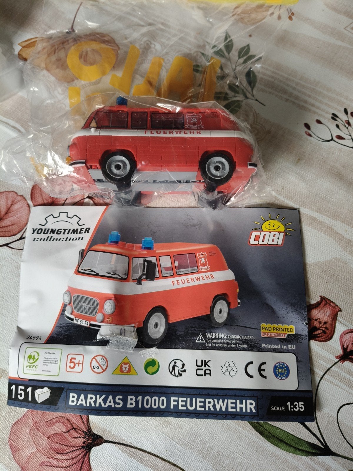 Cobi Barkas B1000 Feuerwehr Youngtimer Collection, Ophalen of Verzenden, Nieuw, Overige merken