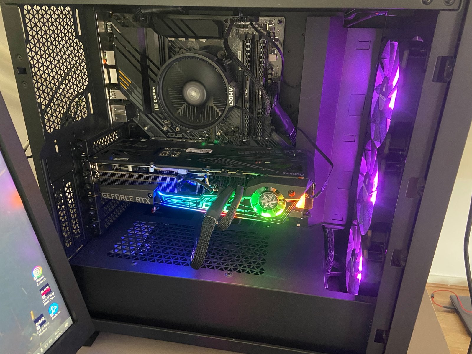 Gaming PC met AMD Ryzen 5 3600X en NVIDIA GeForce RTX 3070, Computers en Software, Desktop Pc's, Ophalen, Zo goed als nieuw, Gaming