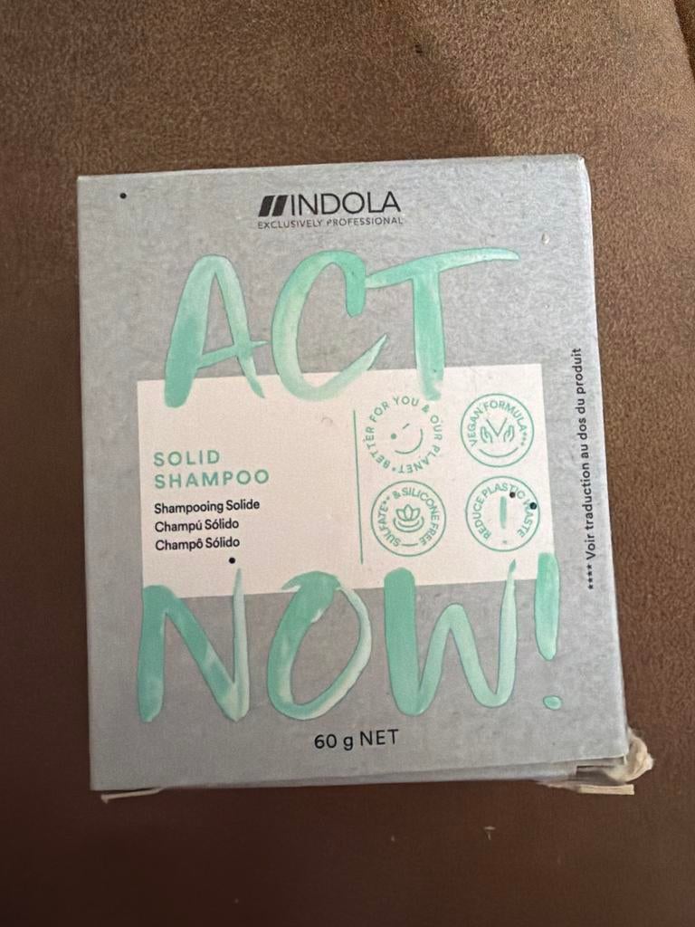 Indola Act Now! Solid Shampoo - Nieuw, Ophalen of Verzenden, Nieuw, Shampoo of Conditioner