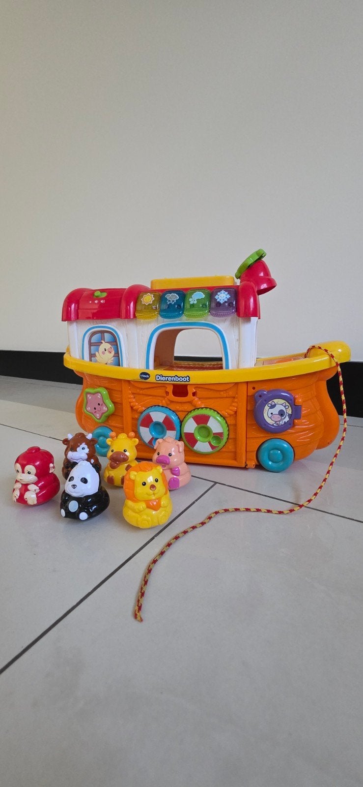VTech Dierenboot met diertjes - Interactief Speelgoed, Ophalen of Verzenden, Zo goed als nieuw, Overige typen, Met licht