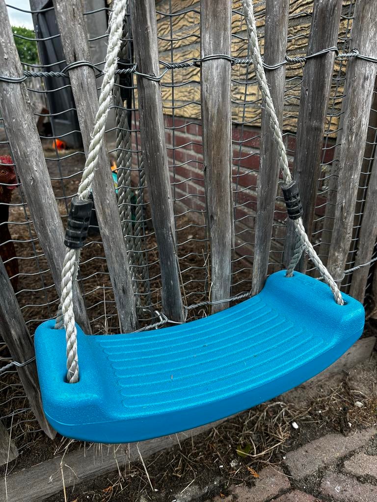 Blauwe schommel met touwen, Ophalen of Verzenden, Gebruikt