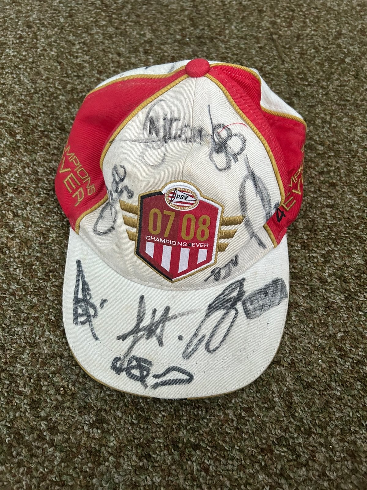 PSV Pet Gesigneerd 2007/2008, Ophalen of Verzenden, PSV, Vaantje of Sjaal