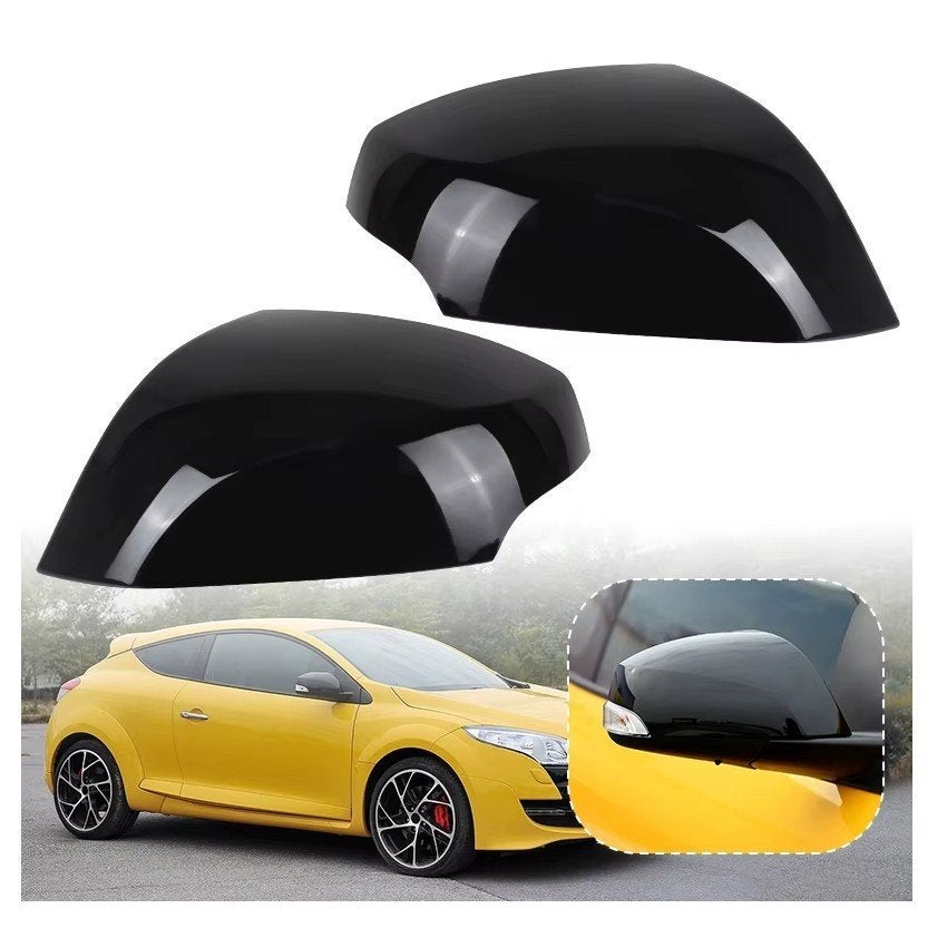 Spiegelkappen Glans Zwart Renault Megane MK3 2008-2015, Verzenden, Automotive Parts, A.parts@hotmail.nl, Trasmolenlaan 12 3447 GZ Woerden