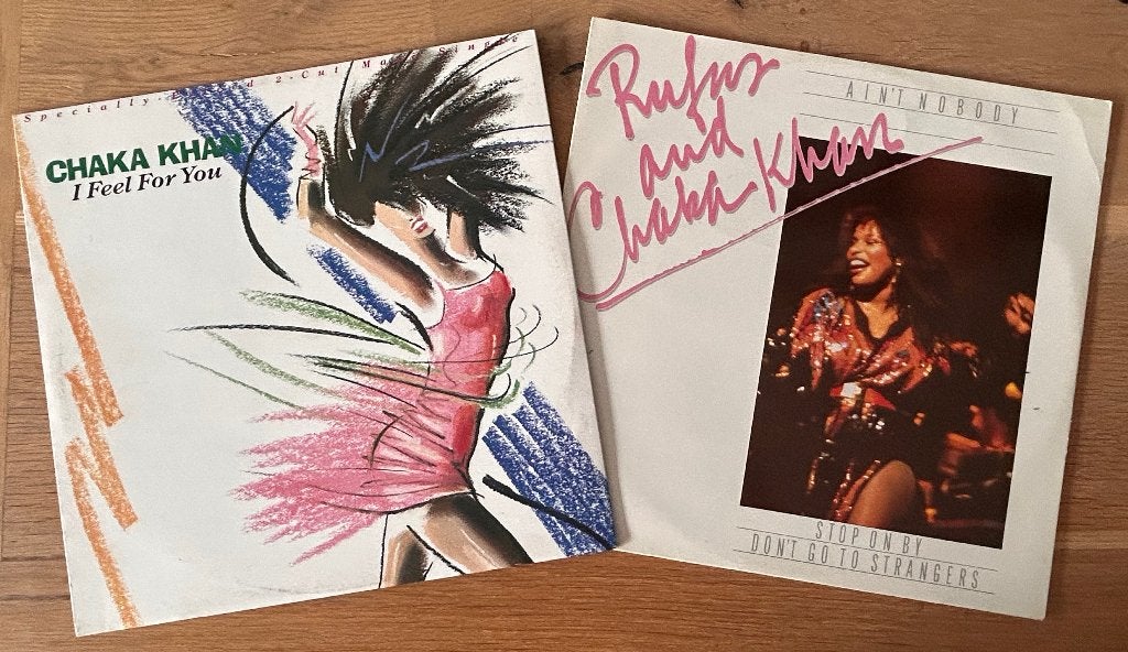 CHAKA KHAN - I feel for you & Ain't nobody ( 2x 12# ), Cd's en Dvd's, Vinyl | Pop, Ophalen of Verzenden, Zo goed als nieuw, 12 inch