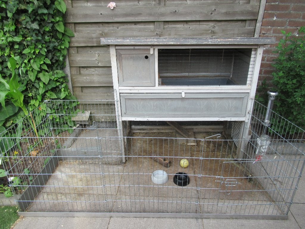 Ferplast Konijnenhok  ( buiten) + ren+ accessoires, Ophalen, 90 cm of meer, Konijn, Hok