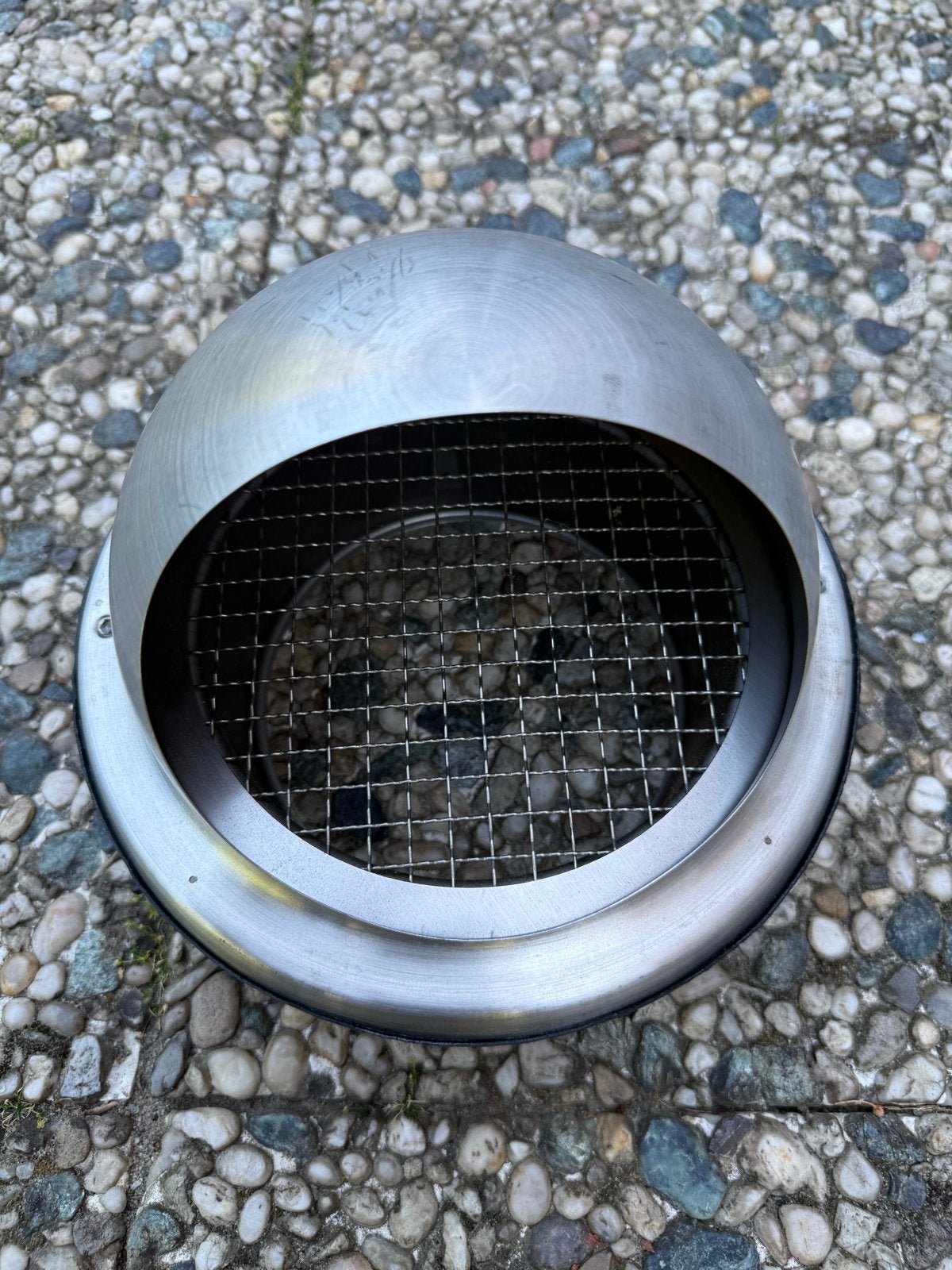 Roestvrijstalen muurventilator/afzuigkap 150mm, Ophalen, Nieuw, Ventilator en Afzuiger