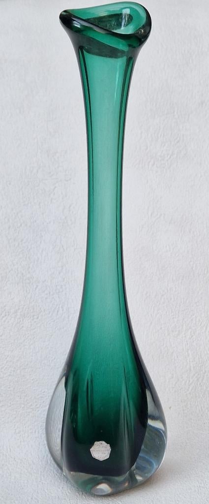 Vaas Scandinavische glaskunst Sea KOSTA GLASBRUK Sweden, Antiek en Kunst, Antiek | Glas en Kristal, Ophalen of Verzenden