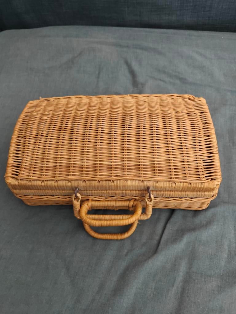 Rotan picknickmand, Ophalen of Verzenden