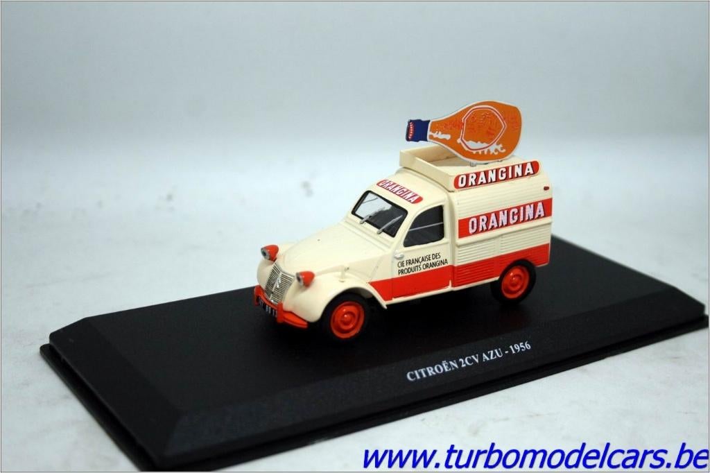 Citroën 2CV AZU 1956 Orangina 1/43 Altaya, Hobby en Vrije tijd, Modelauto's | 1:43, Ophalen of Verzenden, Nieuw, Auto, Overige merken