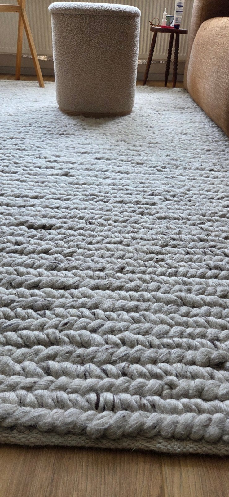 Ikea Hjortsvang vloerkleed, gevlochten, 100% wol, Huis en Inrichting, Stoffering | Tapijten en Kleden, Ophalen, Gebruikt, 150 tot 200 cm