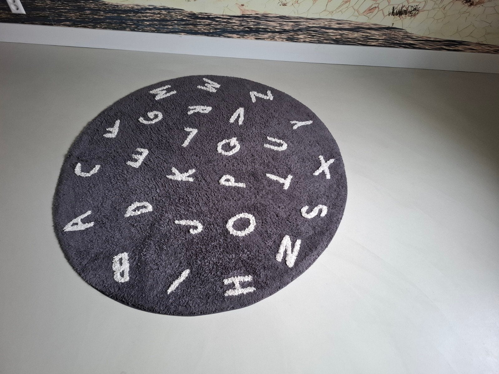 H&M home rond stevig vloerkleed 130cm kwantum tapijt, Kinderen en Baby's, H&M Home, Kleed of Kussen, Ophalen of Verzenden, Zo goed als nieuw