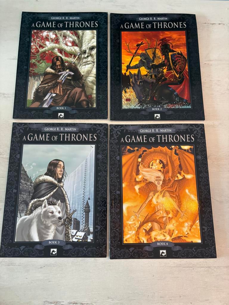 Game of Thrones Stripboeken - Boek 1 t/m 4, Boeken, Stripboeken, Meerdere stripboeken, Ophalen of Verzenden, Zo goed als nieuw