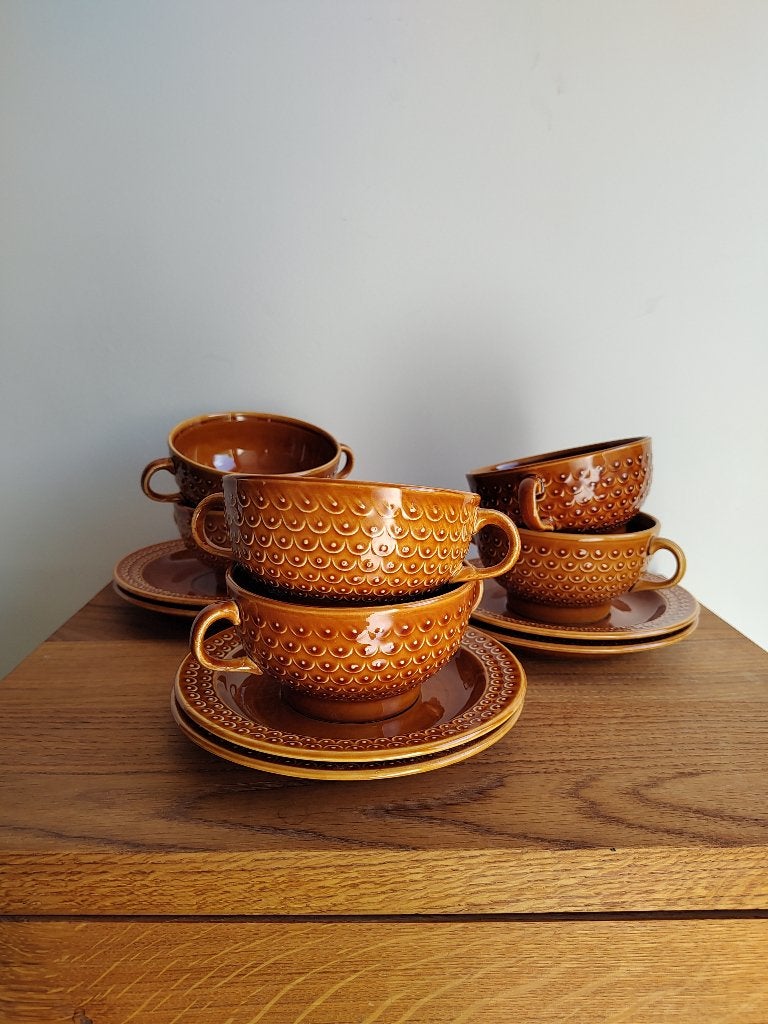 Vintage set soepkommen van Pagnossin Treviso, Ophalen of Verzenden