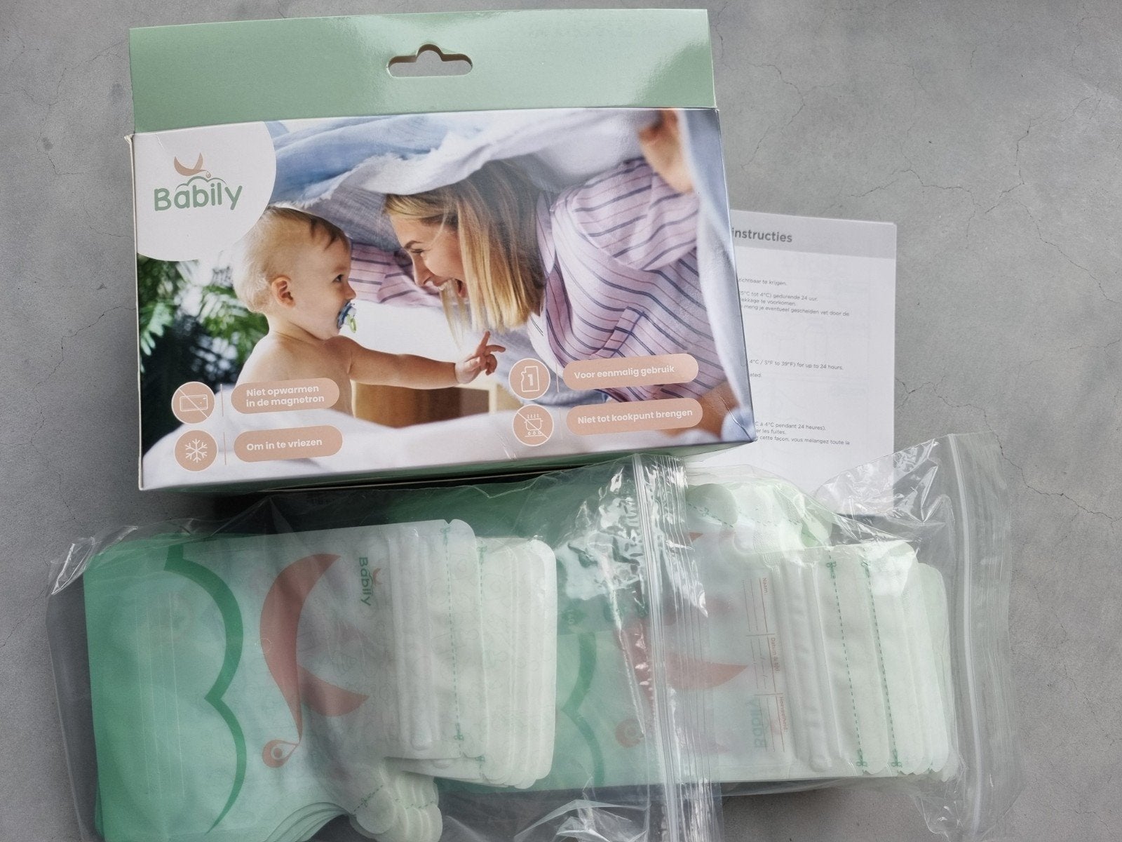 Babily Moedermelk Bewaarzakjes - circa 80 stuks, Ophalen of Verzenden, Nieuw, Bewaarbakje, Overige merken