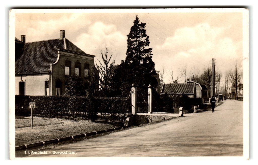 Hendrik-Ido-Ambacht, Dorpsstraat, Verzenden, 1940 tot 1960, Ongelopen, Zuid-Holland