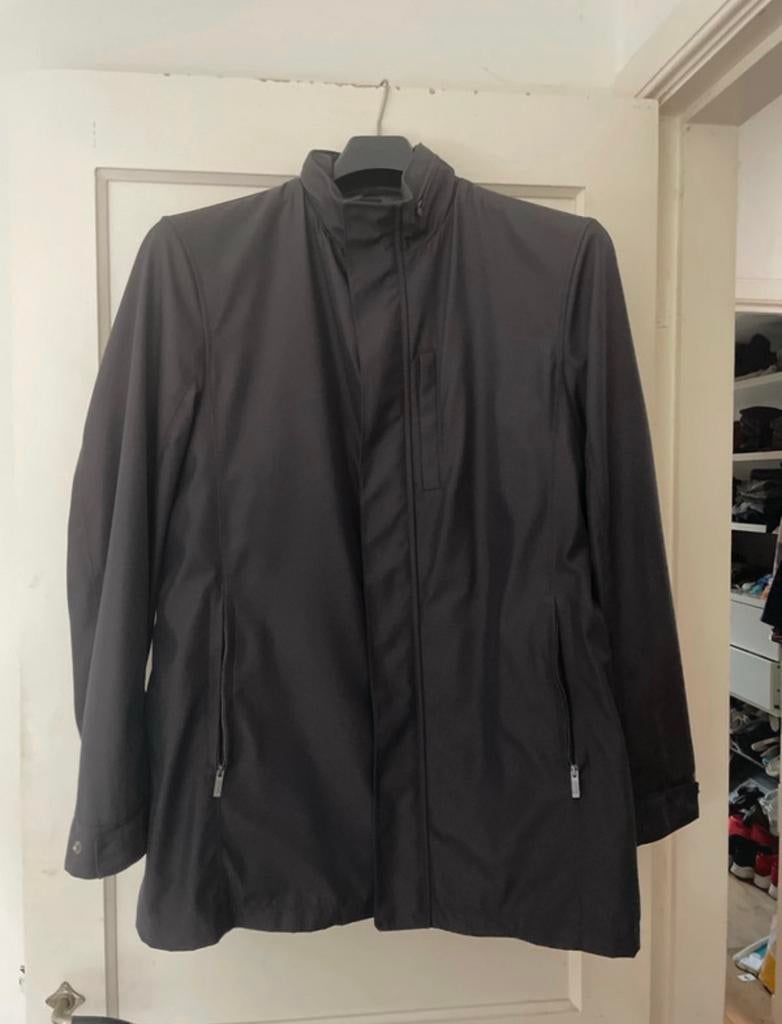 Prachtige overjas (Armani, 54), Kleding | Heren, Ophalen of Verzenden, Zo goed als nieuw, Maat 52/54 (L), Zwart