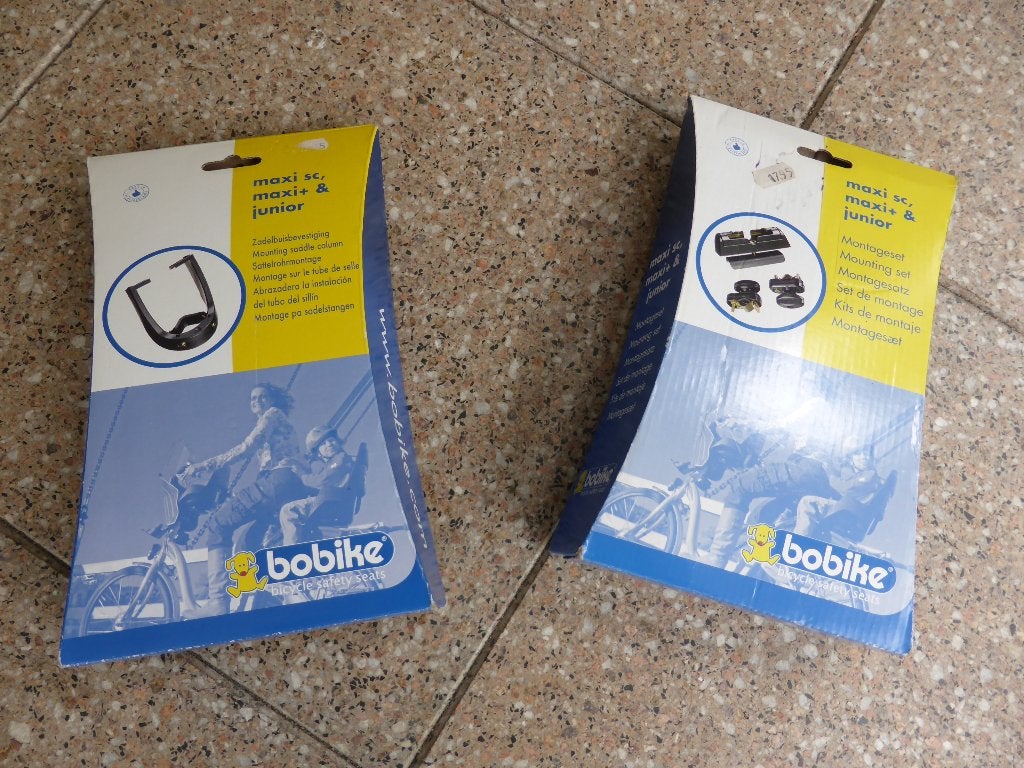 Bobike voor en achter montagesets voor zitje op de fiets., Ophalen of Verzenden, Zo goed als nieuw