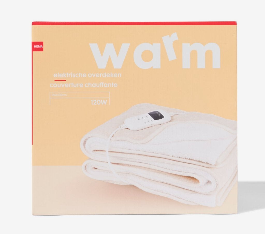 Elektrische deken NIEUW, Wit, Overige typen, Ophalen of Verzenden, Fleece
