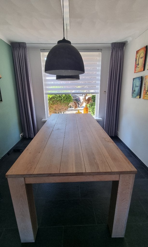 Eettafel, Ophalen, Gebruikt, 100 tot 150 cm, Eikenhout