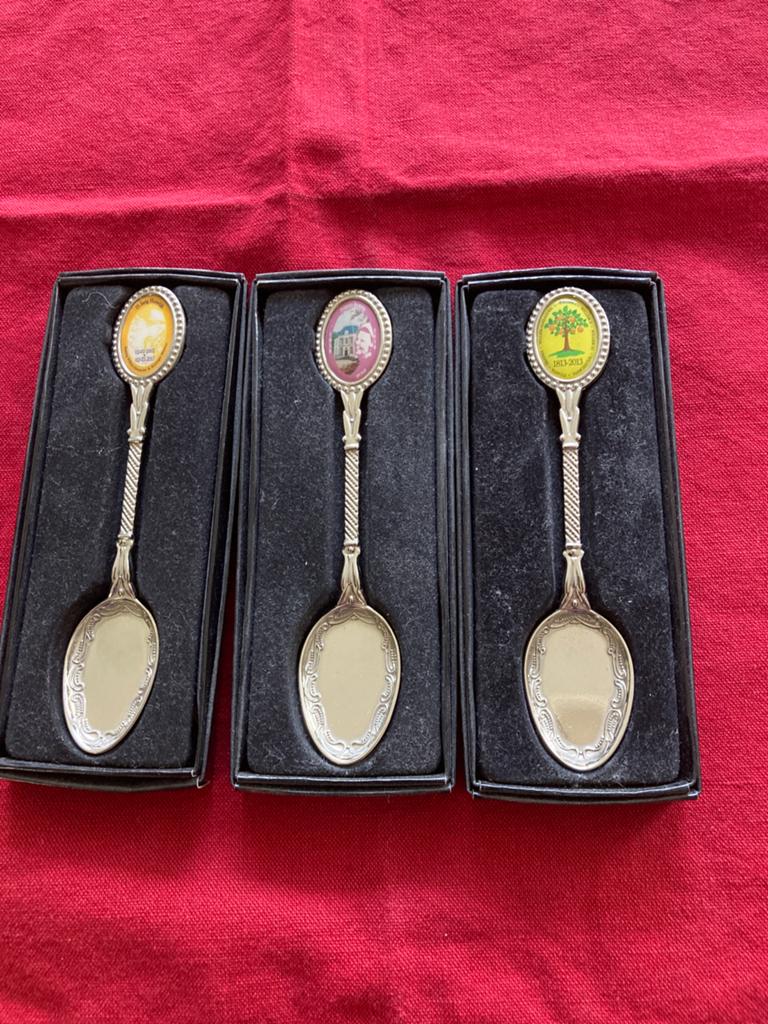Set van 3 Herdenkingslepels: Koninklijk Huis & Jubilea, Antiek en Kunst, Ophalen of Verzenden