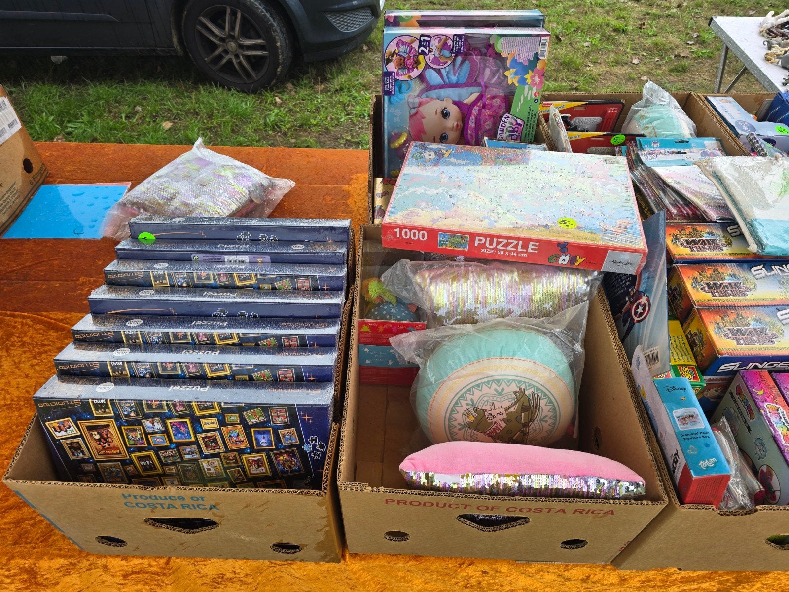 7 bananendozen vol nieuwe speelgoed, Diversen, Rommelmarktspullen, Ophalen of Verzenden