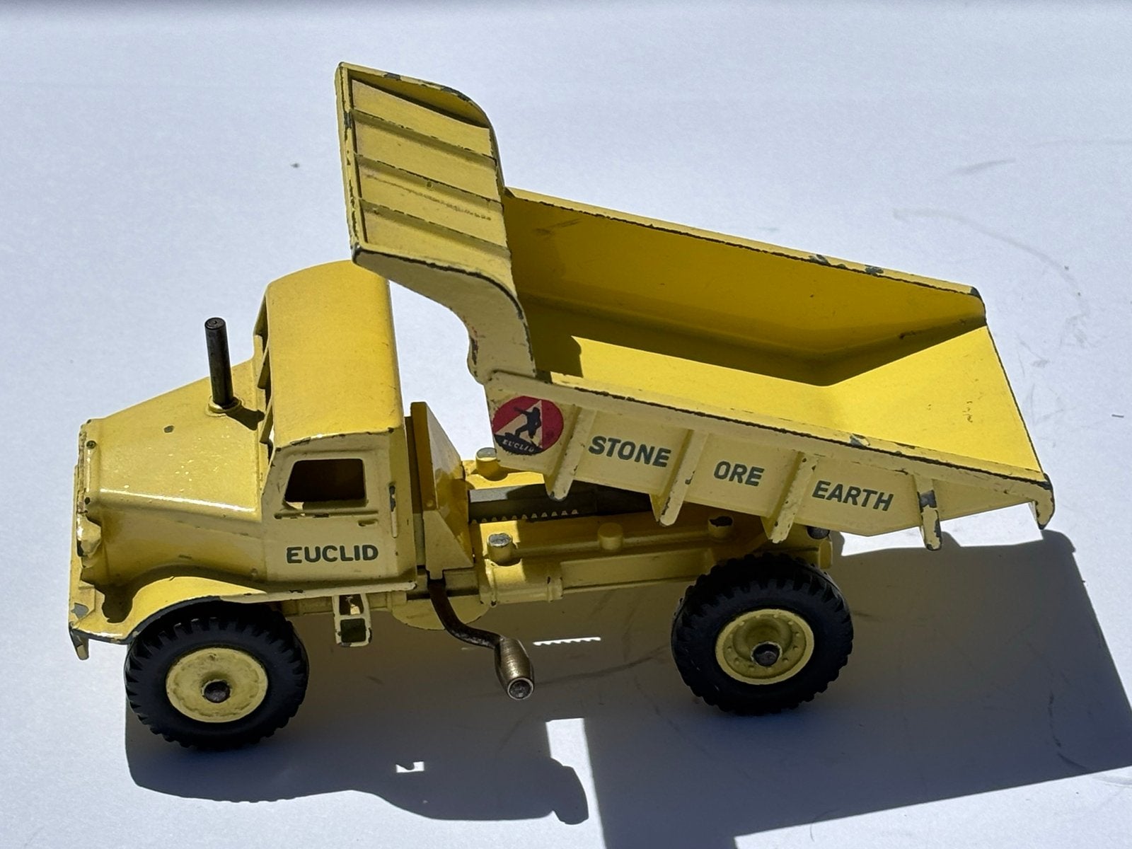 Vintage Dinky Supertoys 965 Euclid Rear Dump Truck * MOOIE!, Ophalen of Verzenden, Gebruikt, Bus of Vrachtwagen, Dinky Toys