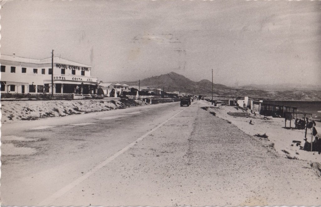 Spanje 1958 Alicante Hotel Costa Azul Strand, Verzenden, 1940 tot 1960, Gelopen, Stad of Dorp