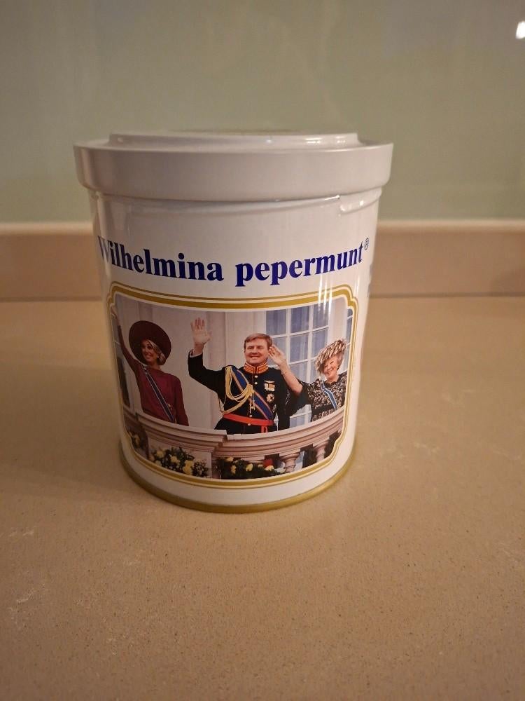 Wilhelmina pepermunt blik, Ophalen of Verzenden, Nieuw, Overige